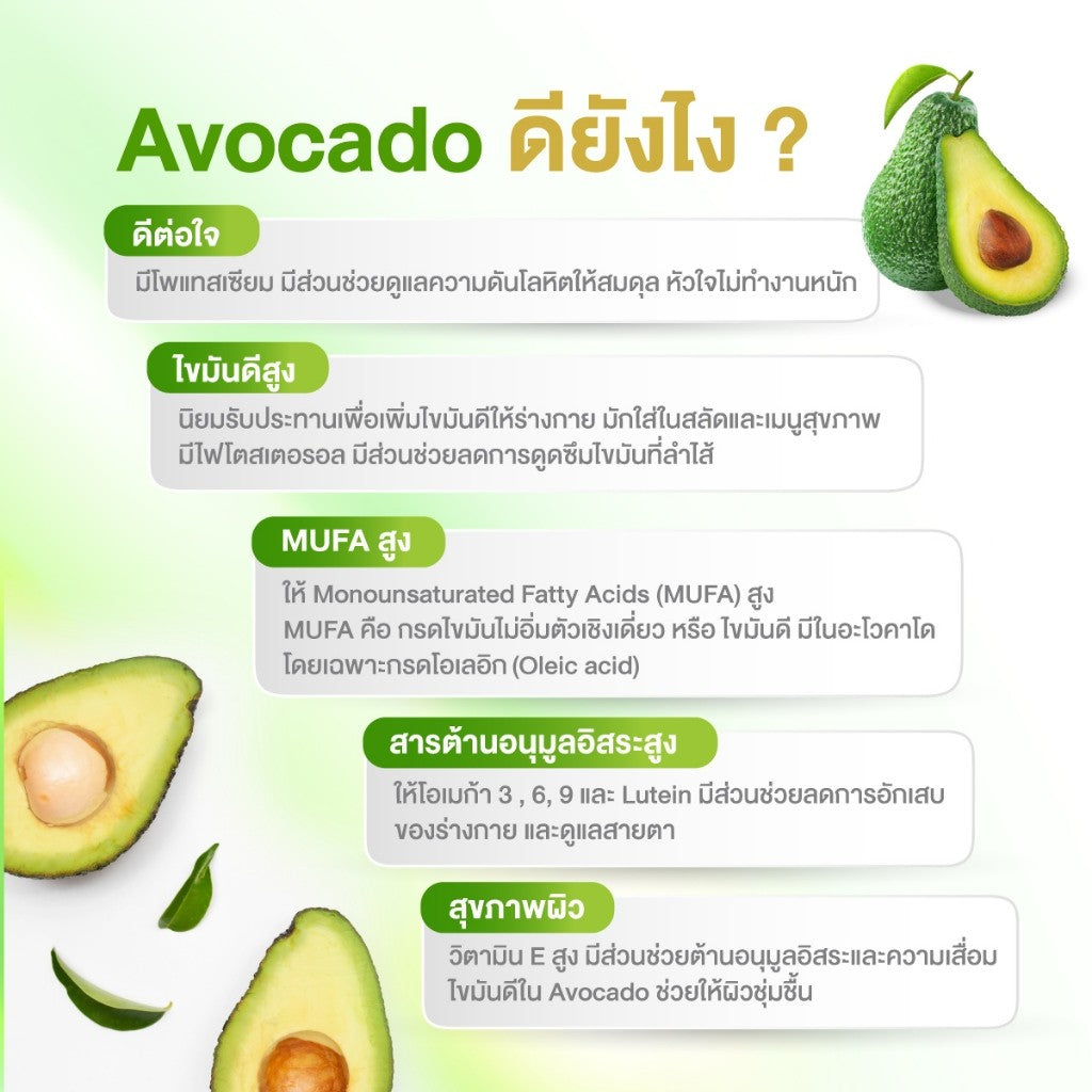Zenji น้ำมันอโวคาโด + คิวเท็น 30 ซอฟต์เจล AVOCADO Oil + Q10 สกัดเย็น  น้ำมันอะโวคาโดสกัดเย็น 100%